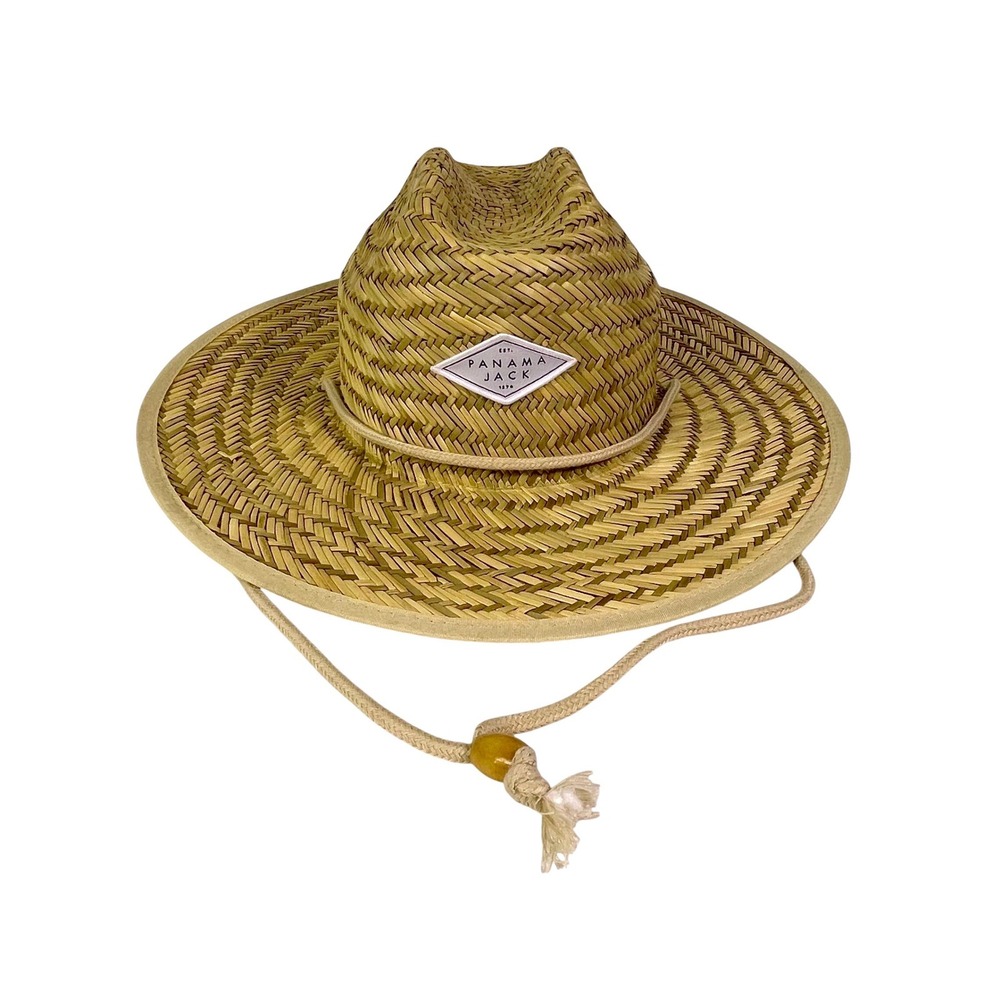Panama Jack Straw Hat Men's Adjustable Sun Beach Vacation
